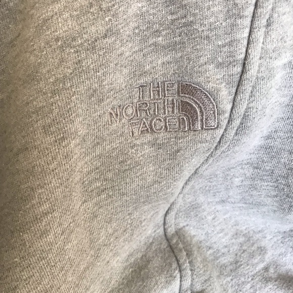 The North Face Tops - NORTH FACE Asymmetric Zip Up Gray Hoodie